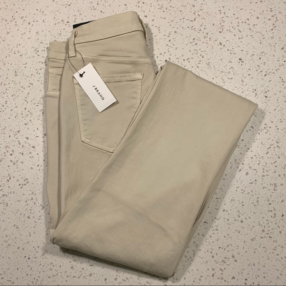 J Brand “Teegan” High-rise Slim Straight Leg Jeans